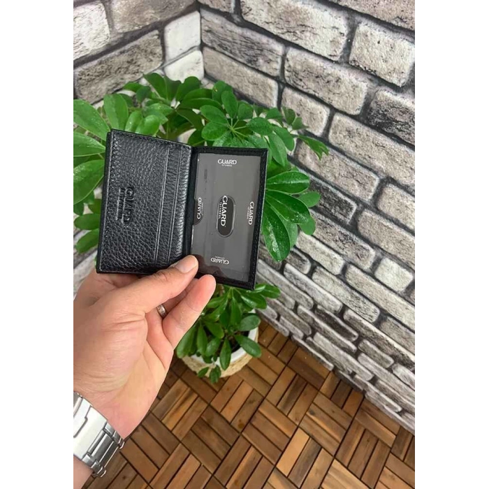 Guard Siyah Deri Kartlık