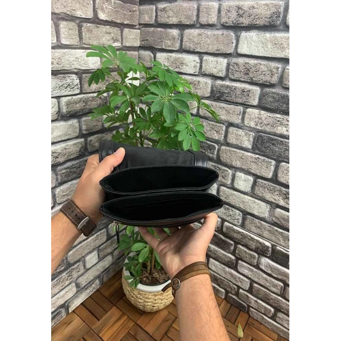 Guard Siyah Deri Omuz Askılı Çanta