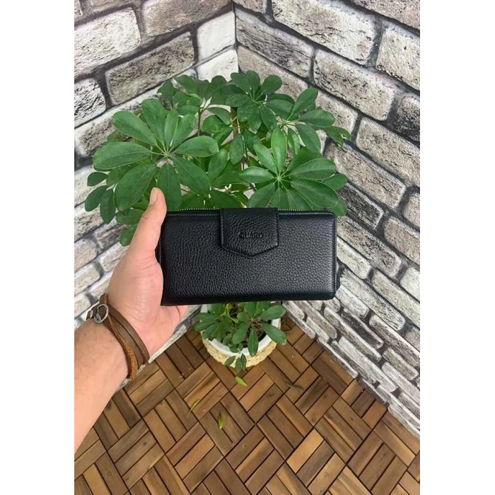 Guard Siyah Fermuarlı ve Deri Patlı El Portföyü