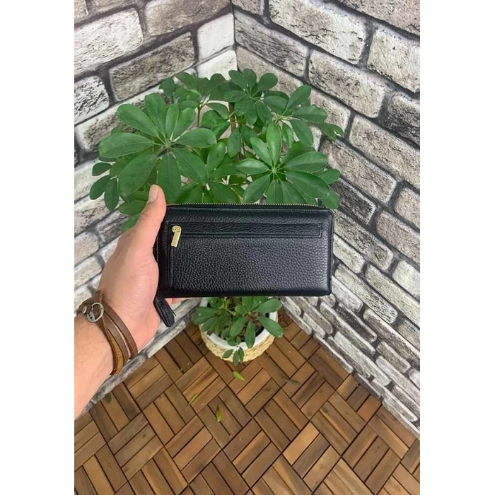 Guard Siyah Fermuarlı ve Deri Patlı El Portföyü