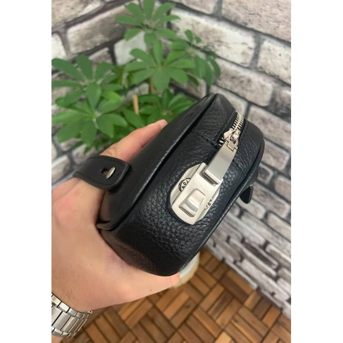 Guard Siyah Hakiki Deri Şifreli El Çantası