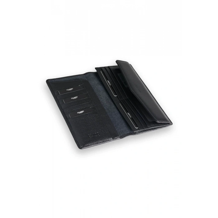 Guard Siyah Telefon Girişli Deri Bayan Cüzdanı