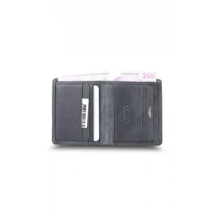Guard Siyah Tiguan Crazy  Minimal Spor Deri Erkek Cüzdanı