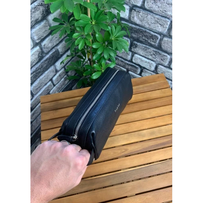 Guard Siyah  Unisex Deri El Çantası