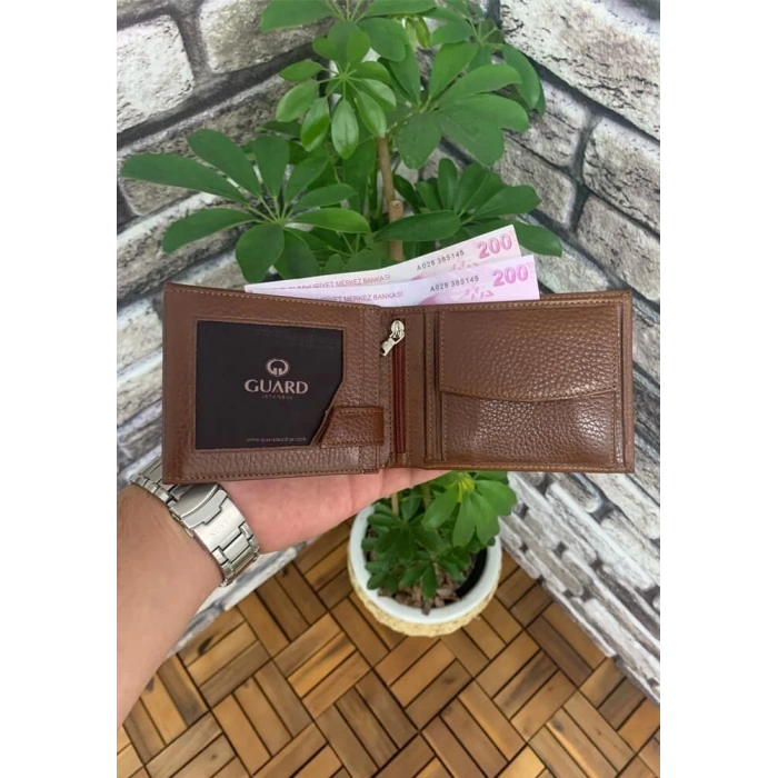 Guard Taba Bozuk Para Bölmeli Deri Erkek Cüzdanı