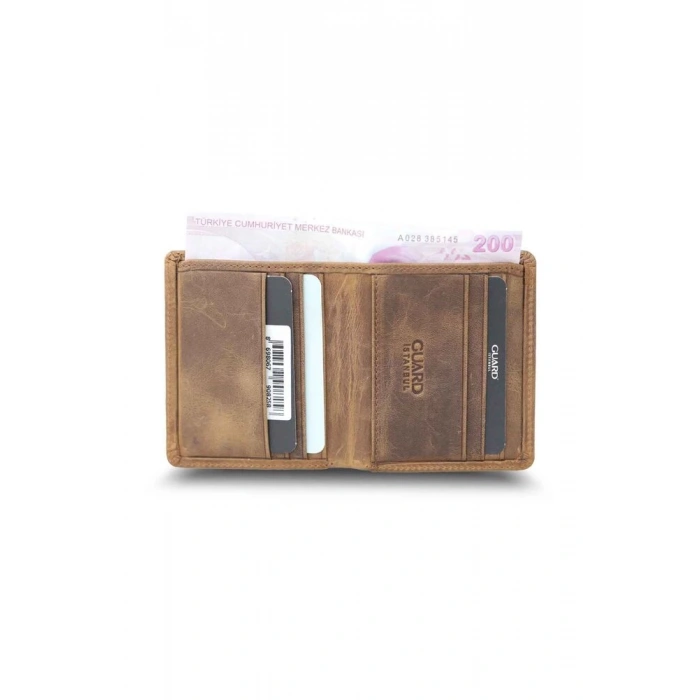 Guard Taba  Crazy  Minimal Spor Deri Erkek Cüzdanı