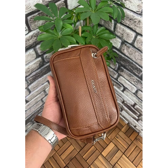 Guard Taba Hakiki Deri Şifreli El Çantası