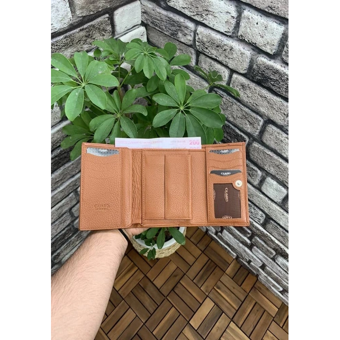 Guard Taba Para Bölmeli Deri Bayan Cüzdan