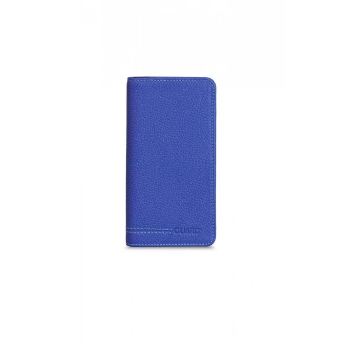 Guard Telefon Girişli Mavi Siyah Deri Portföy Cüzdan