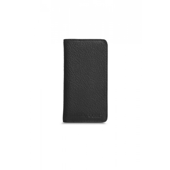 Guard Telefon Girişli Siyah Deri Portföy Cüzdan