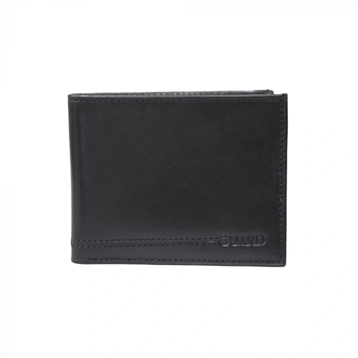 Guard Temi Siyah Klasik Deri Erkek Cüzdanı