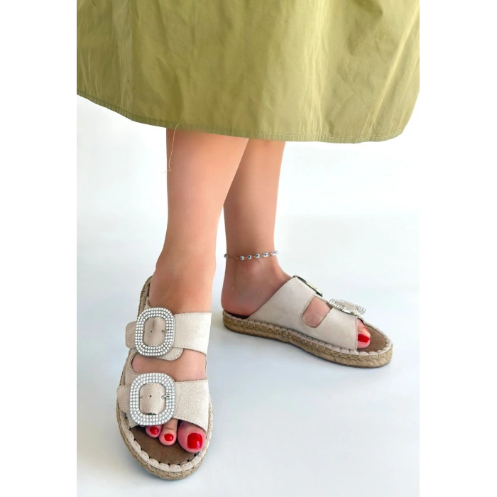 Hertas Siyah Nubuk Tokalı Terlik