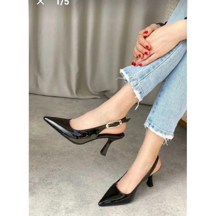 Hies Bej Rugan Topuklu Ayakkabı