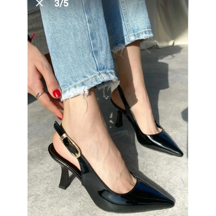 Hies Bej Rugan Topuklu Ayakkabı