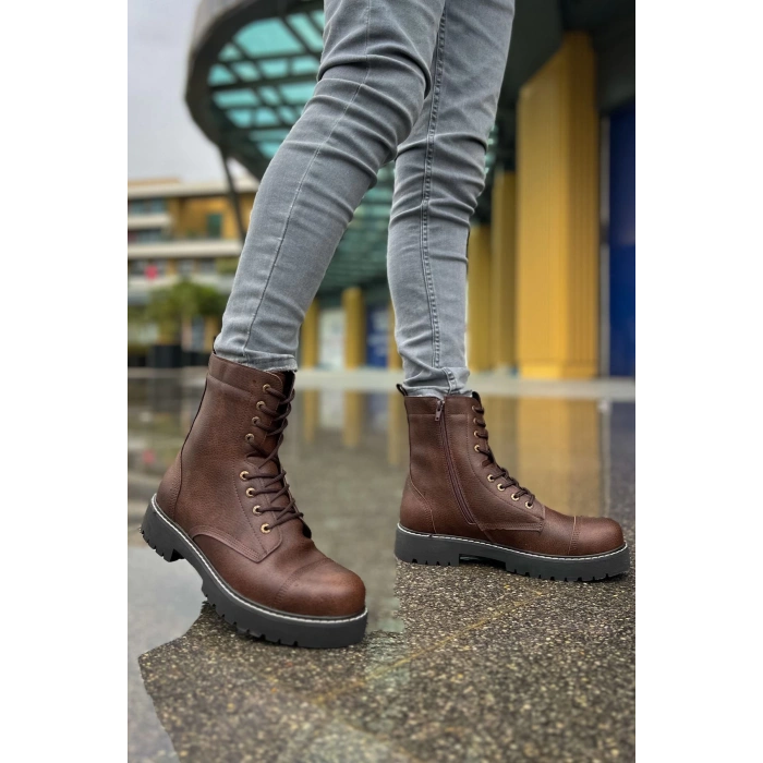 MN009 - CST Military Erkek Bot KAHVE