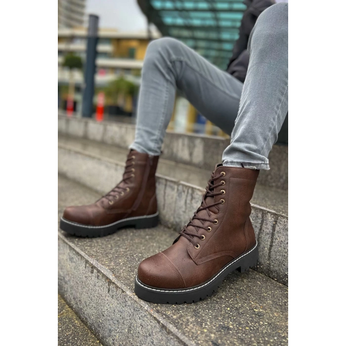 MN009 - CST Military Erkek Bot KAHVE