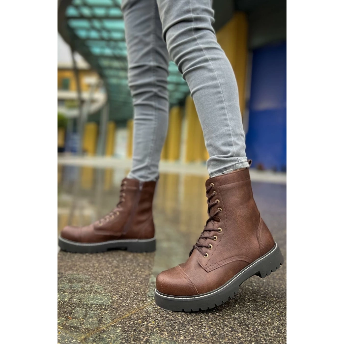 MN009 - CST Military Erkek Bot KAHVE