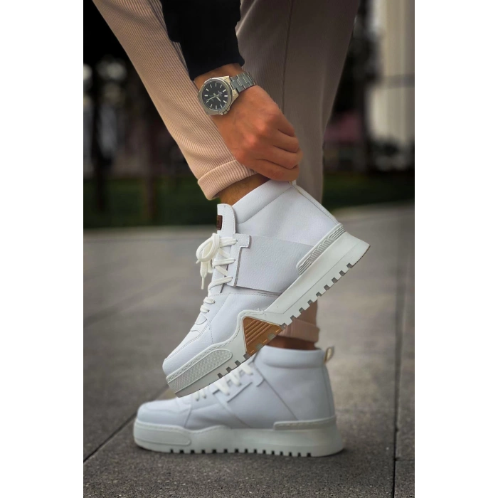 MN057 - GBZ Ghost Line Erkek Bot BEYAZ / BEYAZ