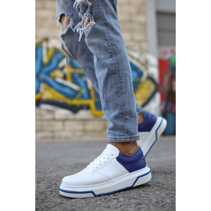 MN075 - CBT Signature Erkek Ayakkabı BEYAZ / SAX MAVI