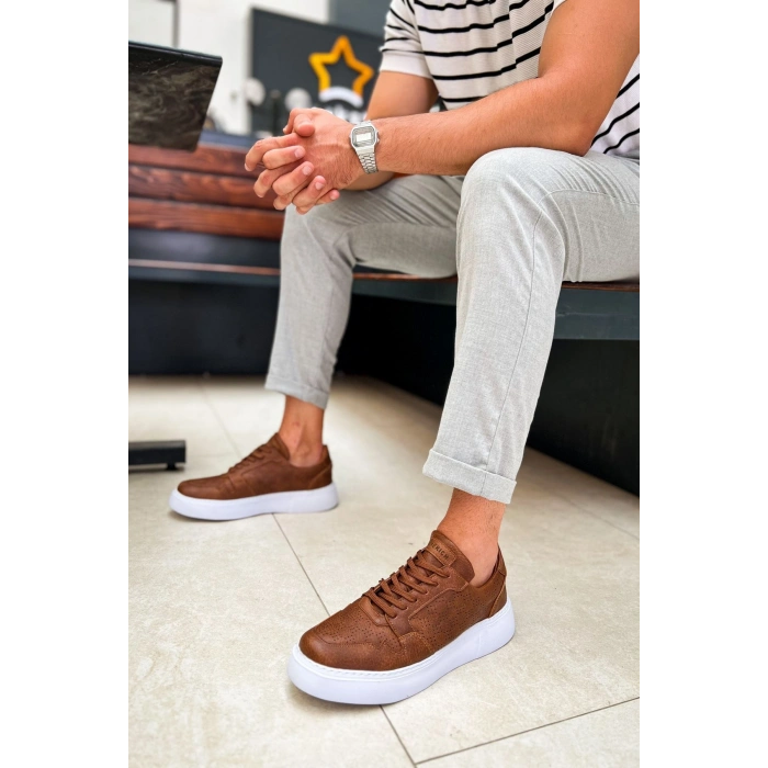 MN153 - CBT Oxford Erkek Ayakkabı TABA