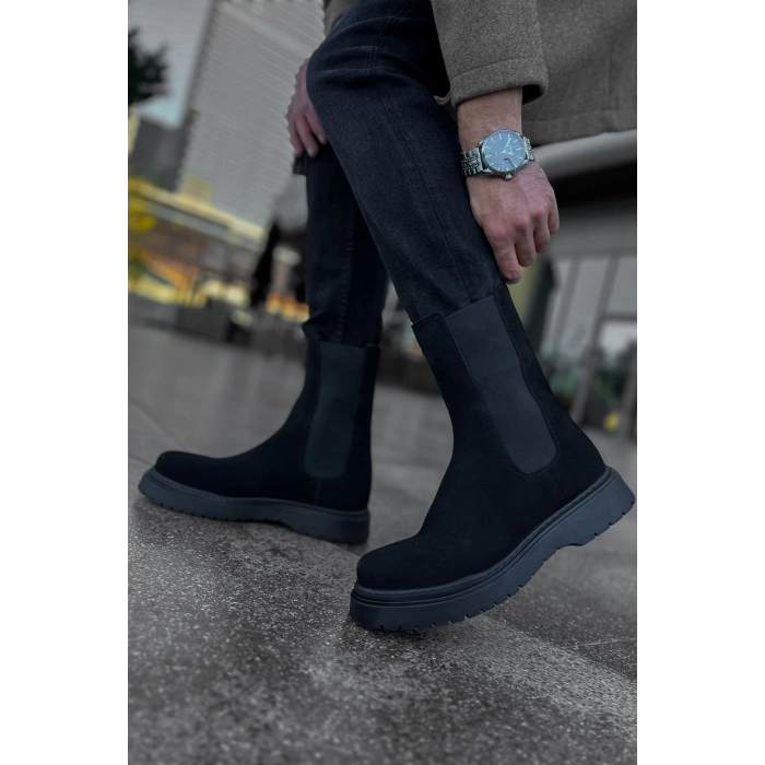 MN223 - SRT Alaska Süet Erkek Bot SIYAH