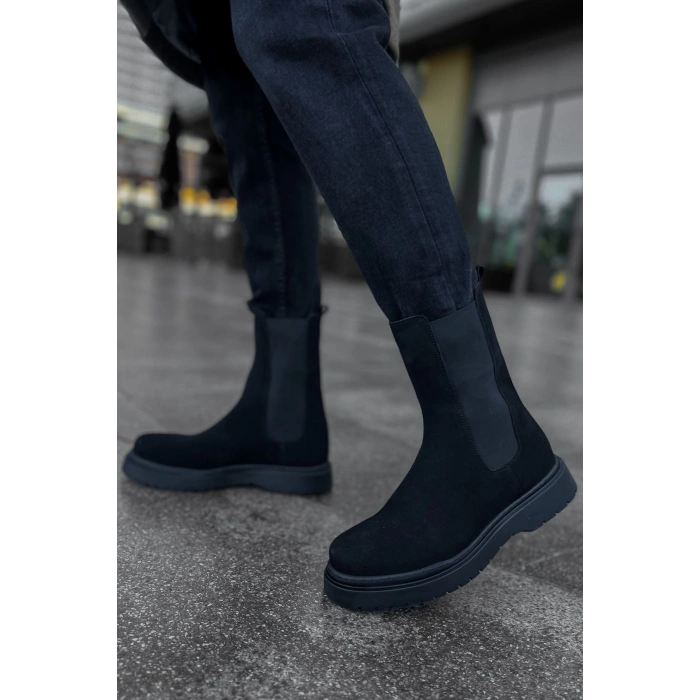 MN223 - SRT Alaska Süet Erkek Bot SIYAH