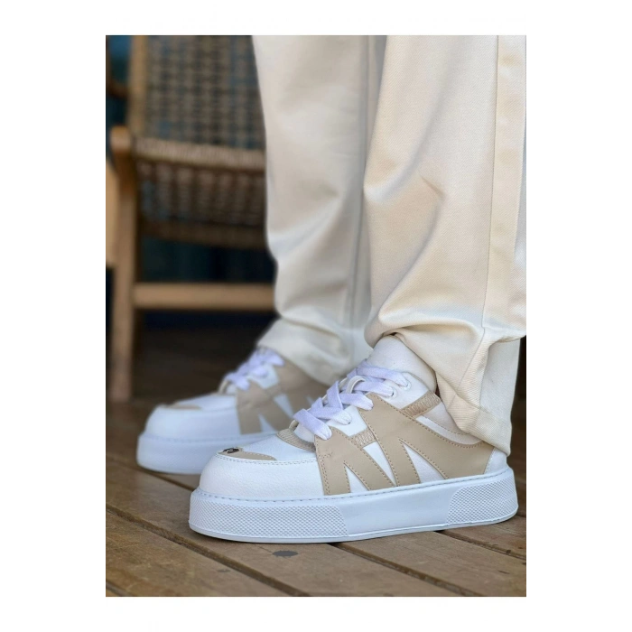 MN2407 - CBT Star-X Erkek Spor Ayakkabı BEYAZ / BEJ