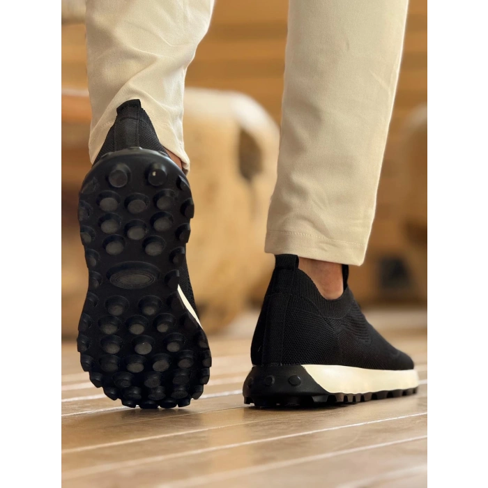 MN2409 - Triko Erkek Ayakkabı SIYAH