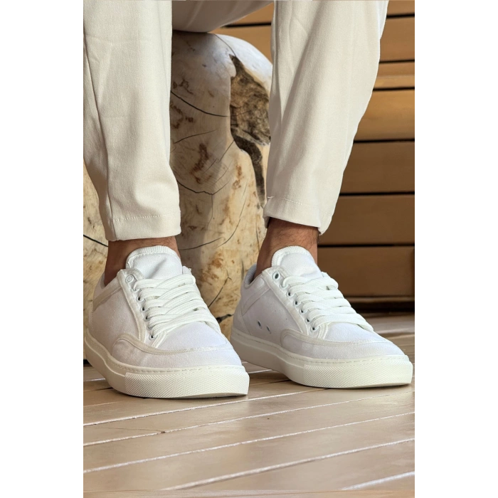 MN2505 - Keten Erkek Ayakkabı BEYAZ / BEYAZ