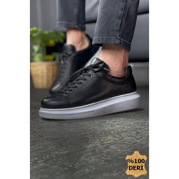 MN257 - DBT Estrella Deri Erkek Ayakkabı SIYAH