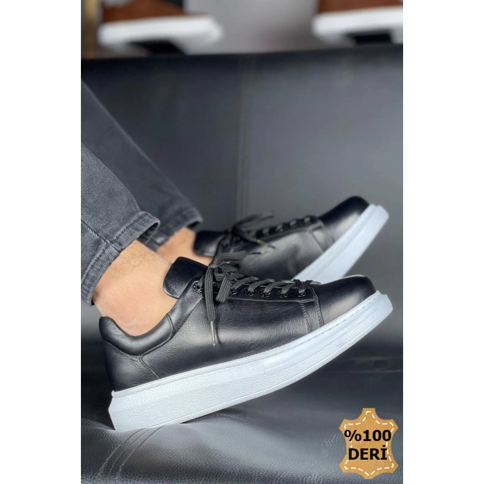 MN257 - DBT Estrella Deri Erkek Ayakkabı SIYAH