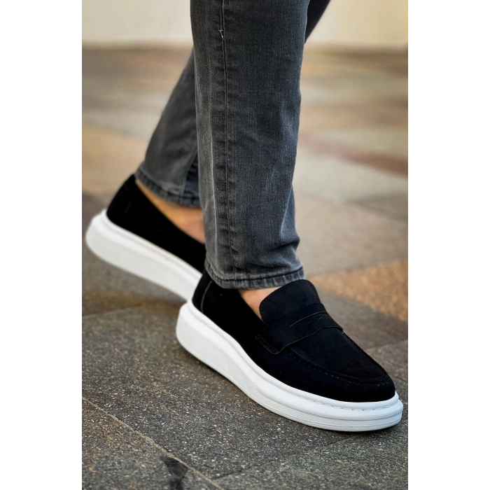 MN615 - Lüx Süet Erkek Ayakkabı SIYAH