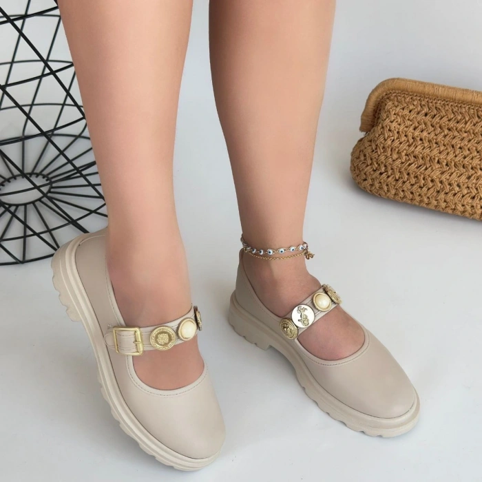 Okira Kahverengi Cilt Oxford Ayakkabı