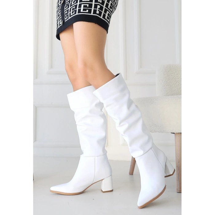 Pitay Vizon Cilt Topuklu Çizme