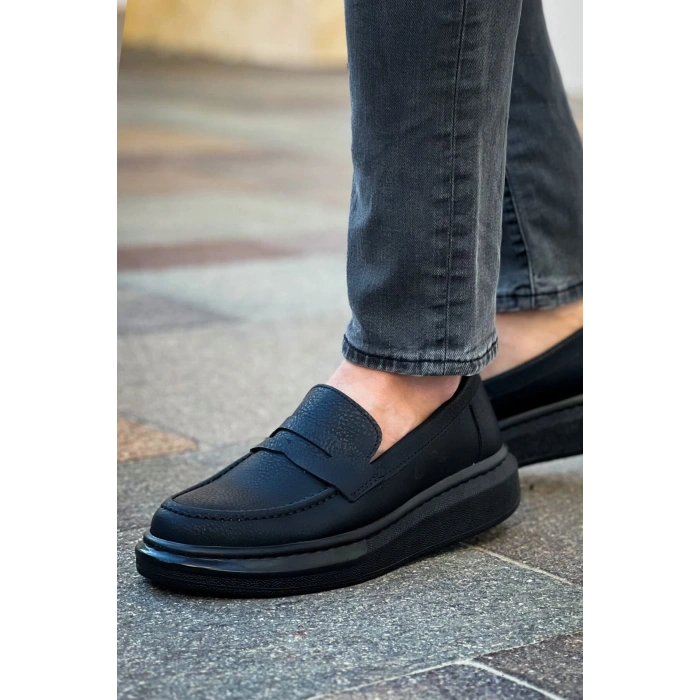 Robert - RS615 Siyah  Erkek Loafer Ayakkabı SIYAH ST