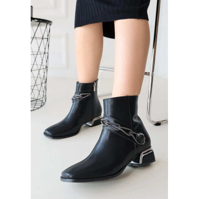 Roxani Bej Cilt Topuklu Bot