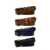 ERKEK KLASİK KEMER 3.5 CM 4 LÜ SET-   SİYAH-BORDO-KAHVE-TABA