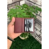 Guard Antik Bordo Deri Kartlık
