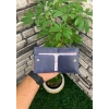 Guard Antik Lacivert Patlı Tasarım Deri Kartlık