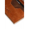 Guard Antik Taba - Kahverengi Çift Renk Hakiki Deri Kartlık