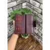 Guard Bordo Mat Fermuarlı ve Deri Patlı El Portföyü