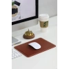 Guard Dikiş Detaylı Antik Taba Deri Mouse Pad 26 x 20