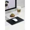 Guard Dikiş Detaylı Siyah Deri Mouse Pad 26 x 20 Cm