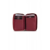 Guard Fermuarlı Kırmızı Deri Mini Cüzdan
