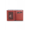 Guard Kızıl Taba Çapraz Kart Bölmeli Derİ Erkek Cüzdanı