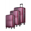 Guard Polikarbon Kırılmaz Bordo Seyahat Valizi 3lü Set