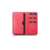Guard Telefon Girişli Kırmızı Deri Unisex Cüzdan
