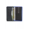 Guard Telefon Girişli Mavi Siyah Deri Portföy Cüzdan
