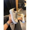 JY144 Volt Bağcıklı Süet Erkek Günlük Sneaker Yüksek Taban Ayakkabı SBT Krem