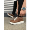 JY151 Boost Bağcıklı Cilt Erkek Günlük Sneaker Ayakkabı CBT - Taba